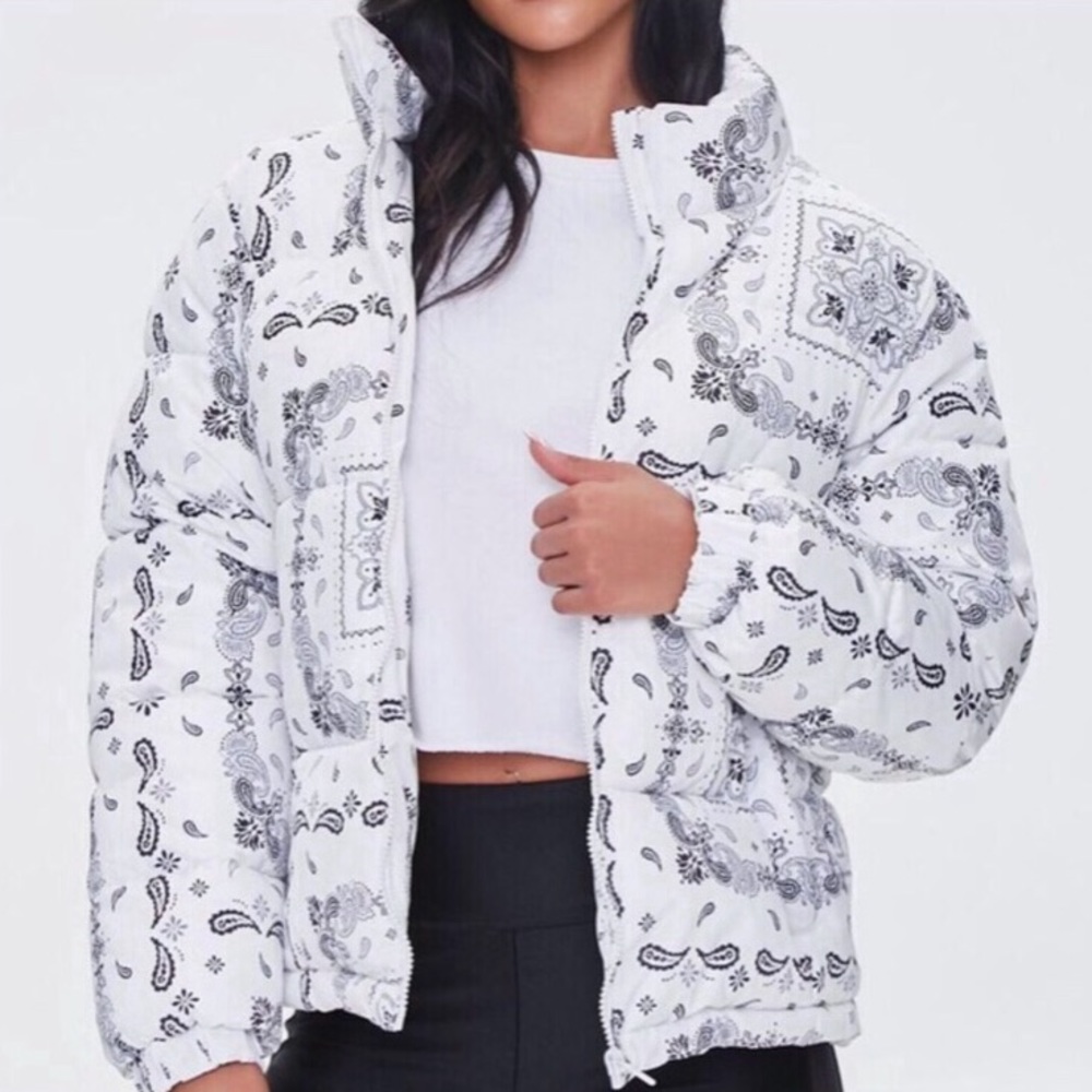 SALE rare bandanna puff coat